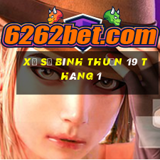 xổ số bình thuận 19 tháng 1