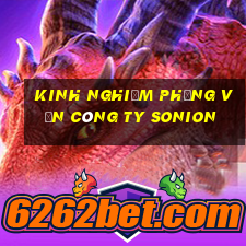 kinh nghiệm phỏng vấn công ty sonion