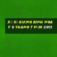 xổ số quảng bình ngày 6 tháng 7 năm 2013