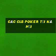 các clb poker tại hà nội