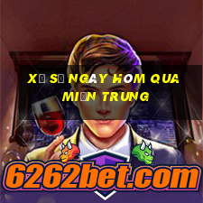 xổ số ngày hôm qua miền trung