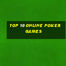 top 10 online poker games