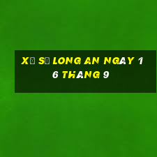 xổ số long an ngày 16 tháng 9