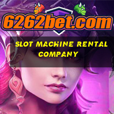 slot machine rental company