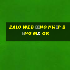 zalo web đăng nhập bằng mã qr