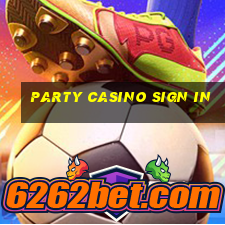 party casino sign in