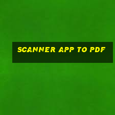 scanner app to pdf