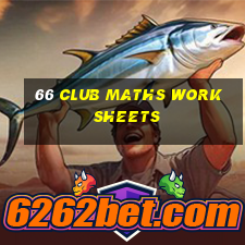 66 club maths worksheets