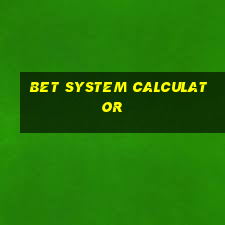 bet system calculator