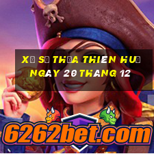 xổ số thừa thiên huế ngày 20 tháng 12