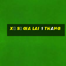 xổ số gia lai 1 tháng