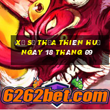 xổ số thừa thiên huế ngày 18 tháng 09