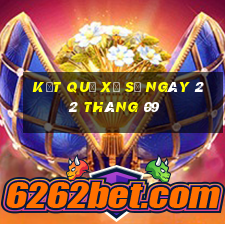 kết quả xổ số ngày 22 tháng 09