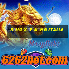 bảng xếp hạng italia