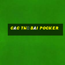 các thế bài Pocker