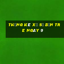 Thống kê Xổ Số bến tre ngày 9