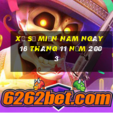 xổ số miền nam ngày 16 tháng 11 năm 2003