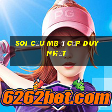 soi cầu mb 1 cặp duy nhất