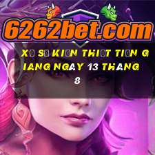 xổ số kiến thiết tiền giang ngày 13 tháng 8