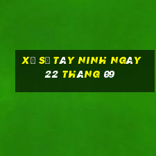 xổ số tây ninh ngày 22 tháng 09