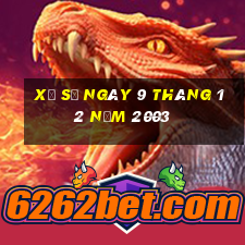 xổ số ngày 9 tháng 12 năm 2003