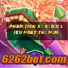 Phân tích xổ số Bạc Liêu ngày thứ năm