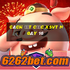 Cách đặt cược XSVT ngày 16