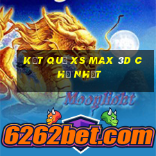 Kết Quả XS Max 3D Chủ Nhật