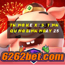 Thống kê Xổ Số Tỉnh Quảng Bình ngày 25