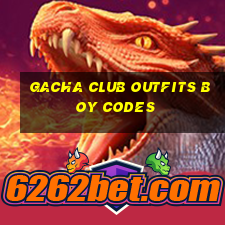 gacha club outfits boy codes