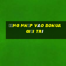 Đăng nhập vào Bohua giải trí