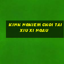 kinh nghiem choi tai xiu xi ngau