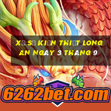 xổ số kiến thiết long an ngày 3 tháng 9