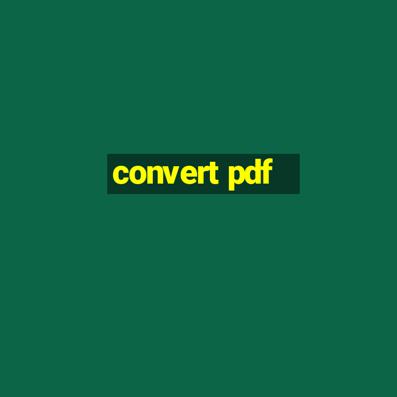 convert pdf