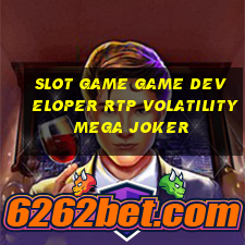 slot game game developer rtp volatility mega joker