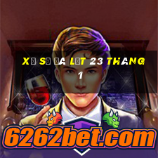 xổ số đà lạt 23 tháng 1