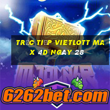 Trực tiếp vietlott Max 4D ngày 28