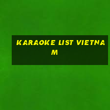 karaoke list vietnam