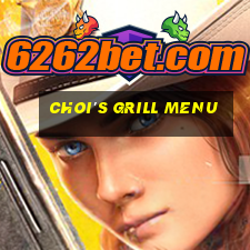 choi's grill menu