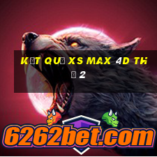 Kết quả XS Max 4D Thứ 2