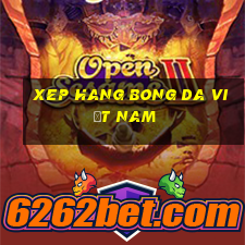 xep hang bong da việt nam