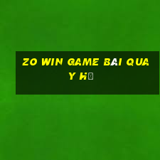 Zo Win Game Bài Quay Hũ