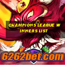 champions league winners list