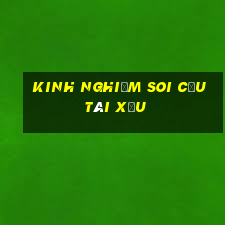 kinh nghiệm soi cầu tài xỉu