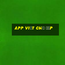 app viết chữ đẹp