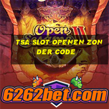 tsa slot openen zonder code