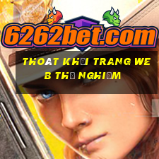 Thoát khỏi trang web thử nghiệm