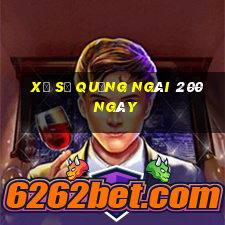 xổ số quảng ngãi 200 ngày