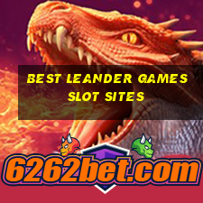 best leander games slot sites