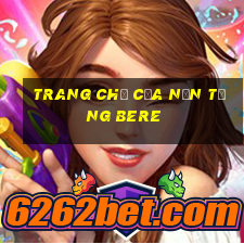 Trang chủ của nền tảng Bere